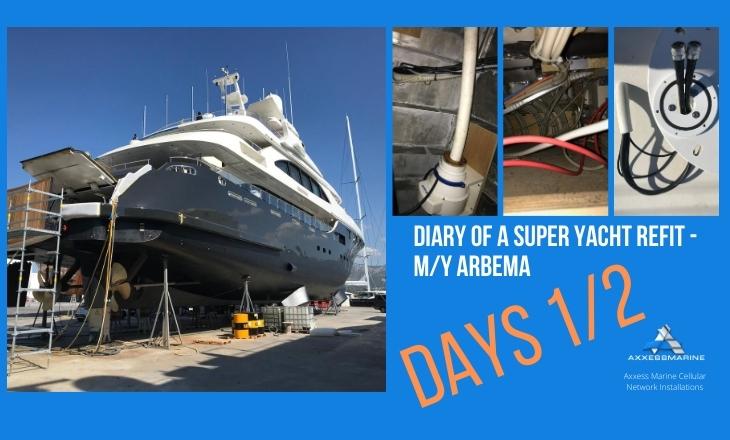 Days 1/2- Diary of a Super Yacht Refit - M/Y Arbema