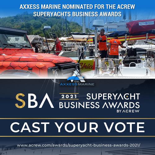 Axxess Marine Nominated for the Acrew Superyachts Business Awards