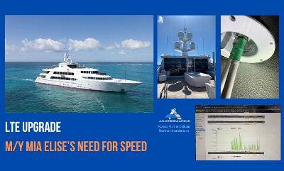LTE UPGRADE – M/Y MIA ELISE’S NEED FOR SPEED
